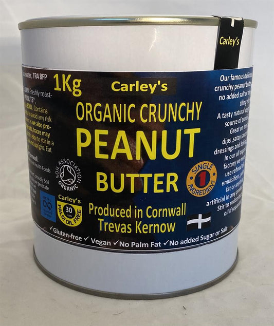 Carley's_Organic CRUNCHY Peanut Butter 1kg Eco Tin