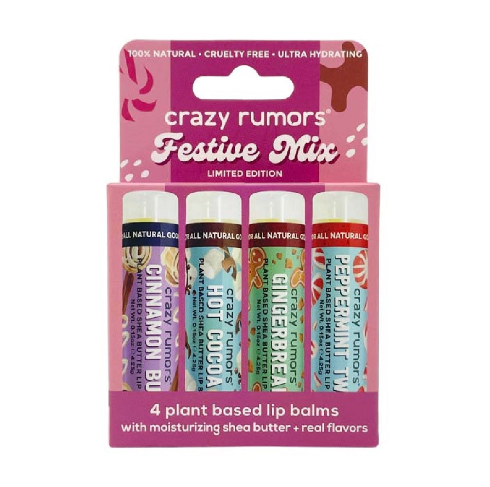 Crazy Rumors_Festive Mix Lip Balms (4 pack)