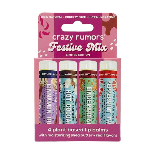 Crazy Rumors_Festive Mix Lip Balms (4 pack)