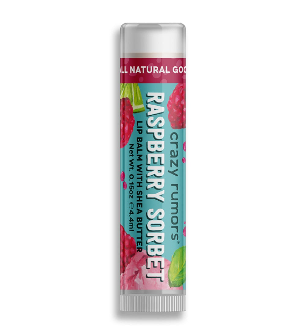 Crazy Rumors_Raspberry Sorbet flavoured vegan lip balm 4ml-pack of 2