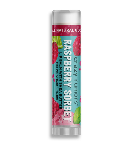 Crazy Rumors_Raspberry Sorbet flavoured vegan lip balm 4ml-pack of 2