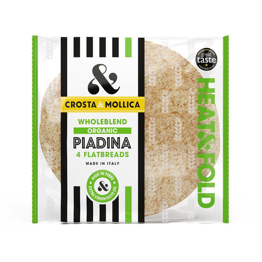 Crosta Mollica_Organic Wholeblend Piadina Flatbread 300g-pack of 12