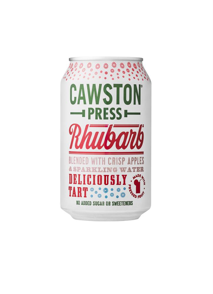 Cawston Press_Sparkling Rhubarb Can 330ml-pack of 24