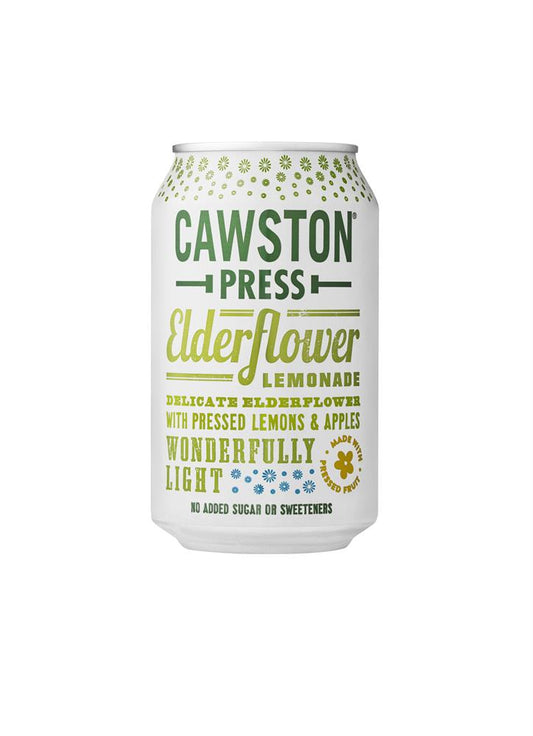 Cawston Press_Sparkling Elderflower Lemonade Can 330ml-pack of 24