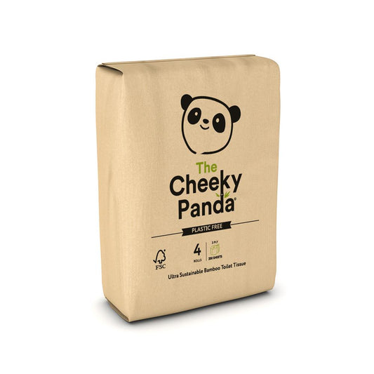 Cheeky Panda_Plastic Free Ultra Sustainable Bamboo Toilet Roll - 4 Pack