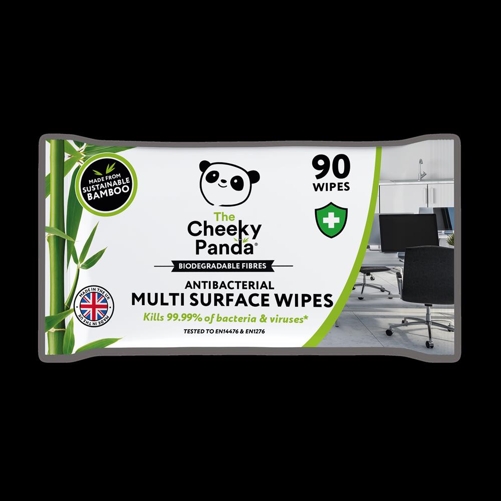 Cheeky Panda_Antibacterial Multi-Surface Bamboo Wipes 90 Wipes