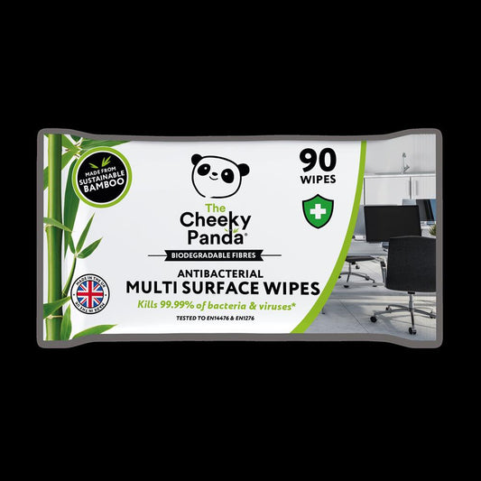 Cheeky Panda_Antibacterial Multi-Surface Bamboo Wipes 90 Wipes