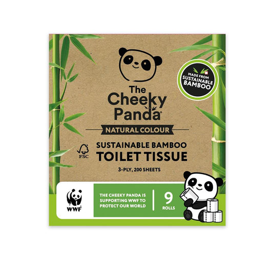 Cheeky Panda_The Cheeky Panda Natural Colour Bamboo Toilet Tissue 9 Rolls