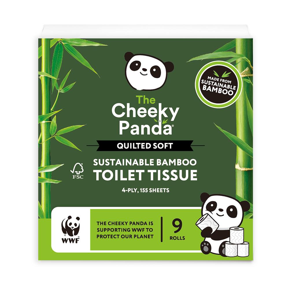 Cheeky Panda_The Cheeky Panda Luxury Quilted Bamboo Toilet Tissue 9 Rolls
