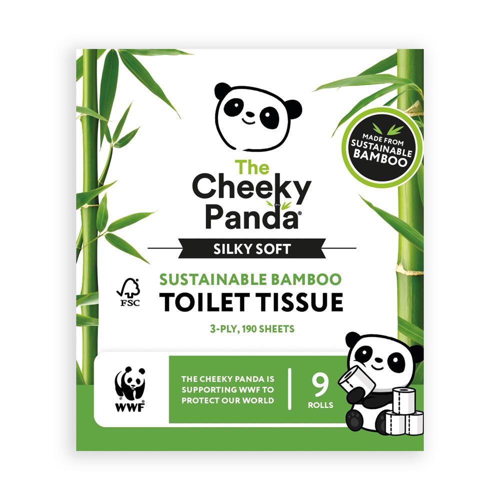 Cheeky Panda_Silky Soft WWF Bamboo Toilet Tissue 9 roll / 190 sheets