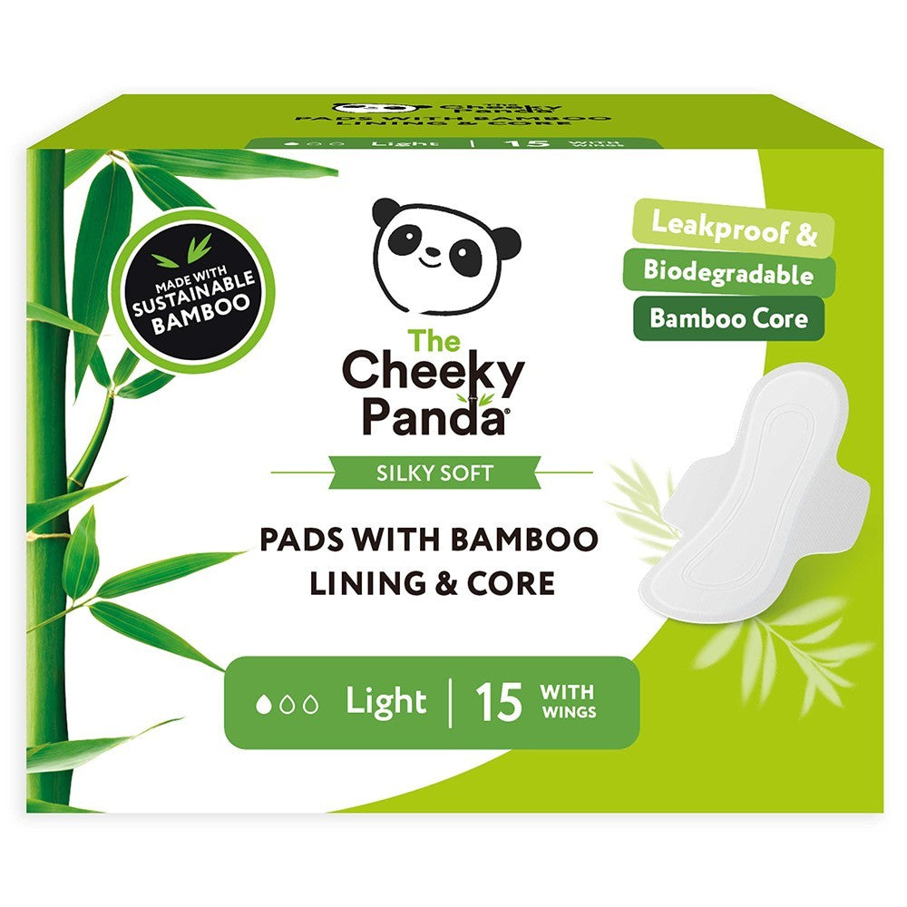 Cheeky Panda_Biodegradable bamboo liner and core light pads-pack of 2