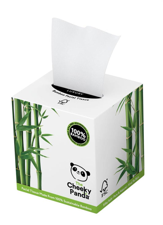 Cheeky Panda_100% Bamboo Facial Tissue Cube 3ply 56 Sheets