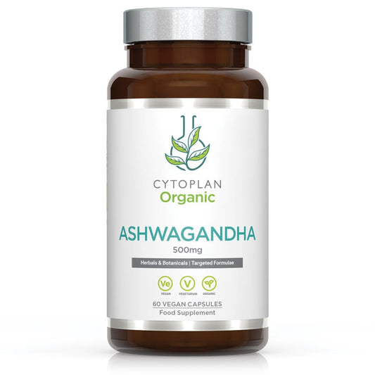 Cytoplan_Organic Ashwagandha 500mg 60 capsules