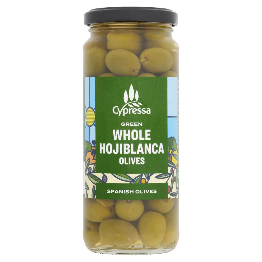 Cypressa_Whole Green Olives - Stone-in green olives in brine 340g-Pack of 2