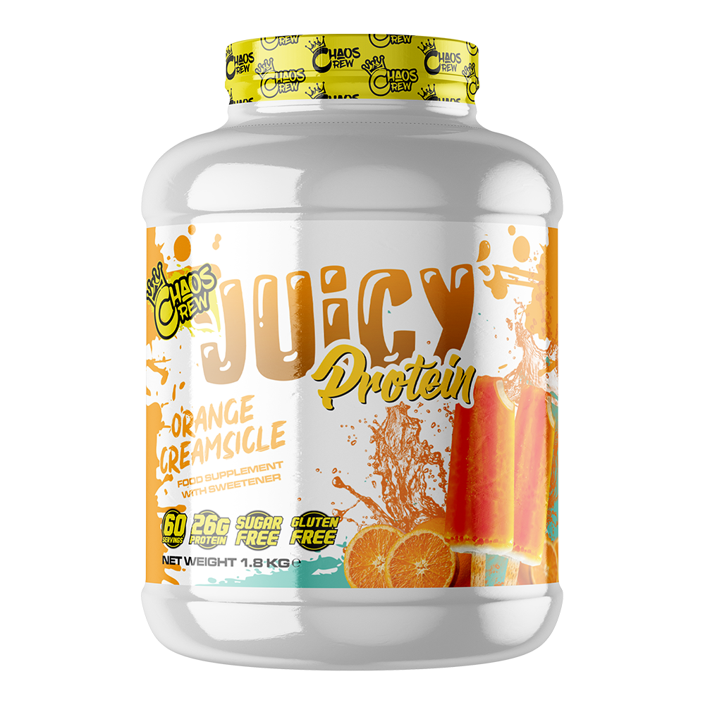 Chaos Crew Juicy Protein 600g Strawberries and Cream Candy