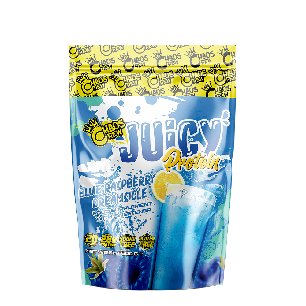 Chaos Crew Juicy Protein 600g Strawberries and Cream Candy