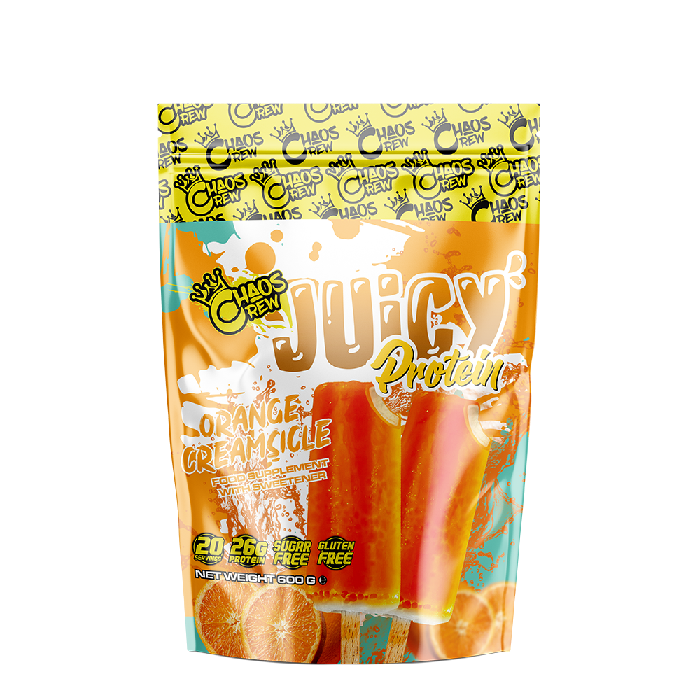 Chaos Crew Juicy Protein 600g Strawberries and Cream Candy