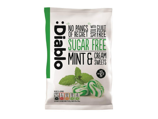 Diablo Sugar Free_Mint & Cream Sweets 75g-pack of 4