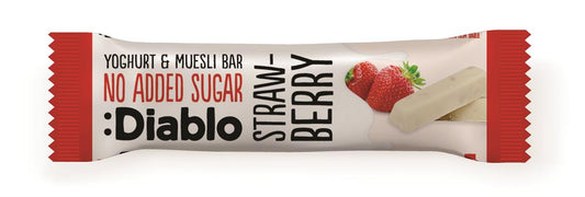 Diablo Sugar Free_Diablo Yoghurt coated Strawberry Muesli Bar 30g-pack of 4