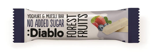 Diablo Sugar Free_Diablo Yoghurt coated Forest Fruit Muesli Bar 30g-pack of 4