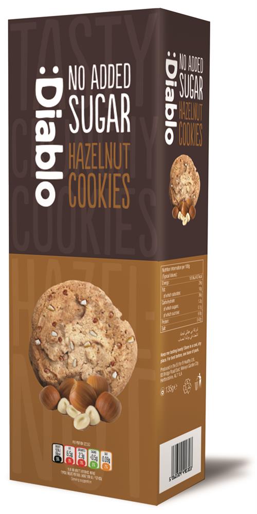 Diablo Sugar Free_Hazelnut Cookies 135g-pack of 2
