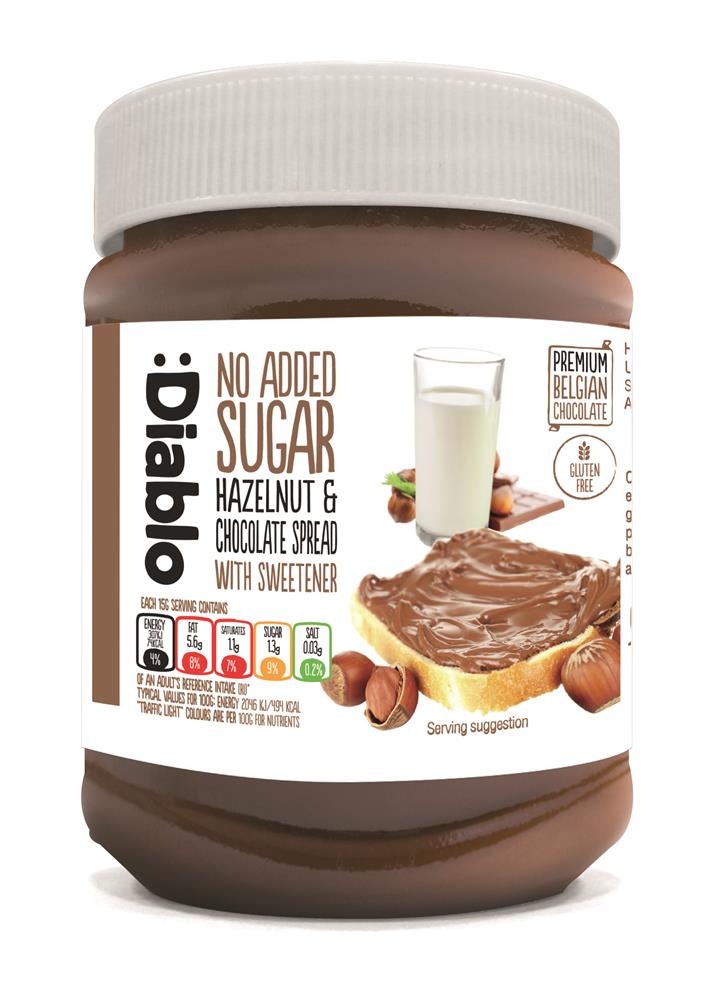Diablo Sugar Free_Hazelnut Chocolate Spread 350g