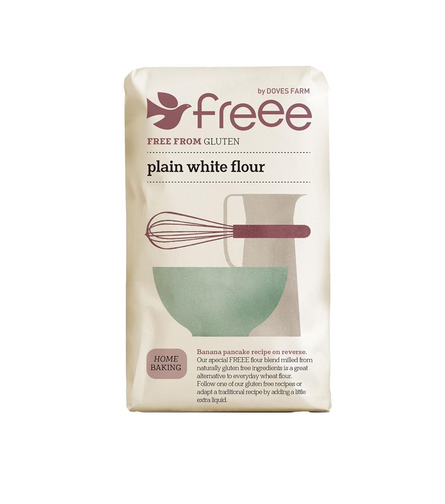 Doves Farm_Gluten Free Plain White Flour 1kg-pack of 5