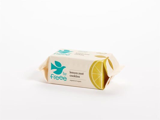 Doves Farm_A baked gluten free cookie made with whole lemon-pack of 12