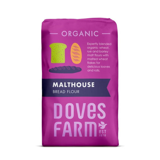 Doves Farm_Organic Bread Malthouse Flour 1kg-Pack of 5