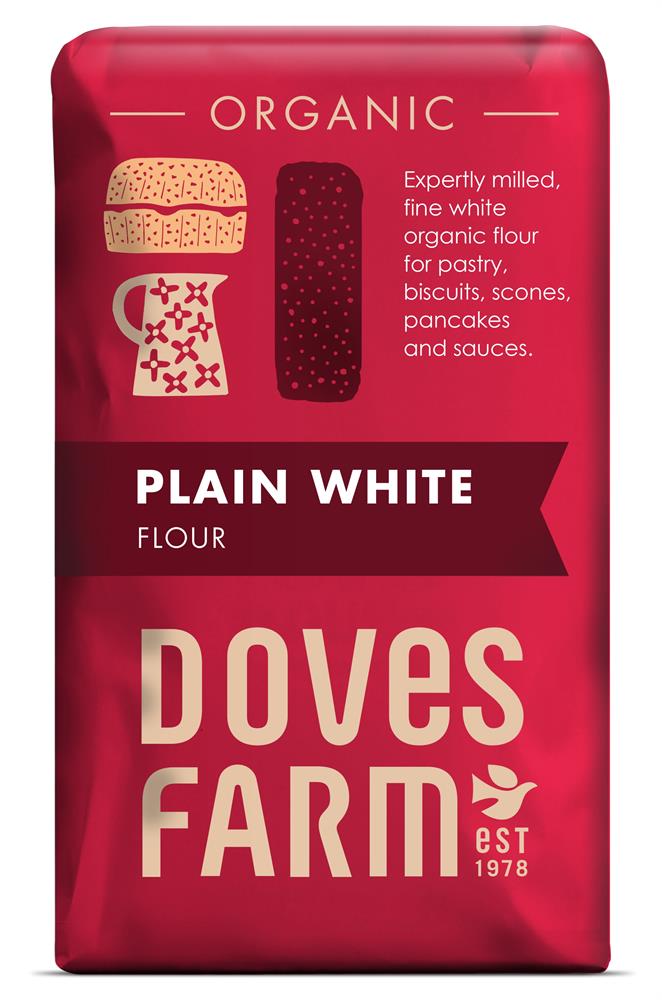 Doves Farm_Organic Plain White Flour 1kg-pack of 5