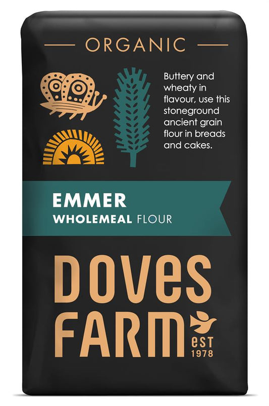 Doves Farm_Emmer Flour Wholemeal Stoneground Organic-pack of 5