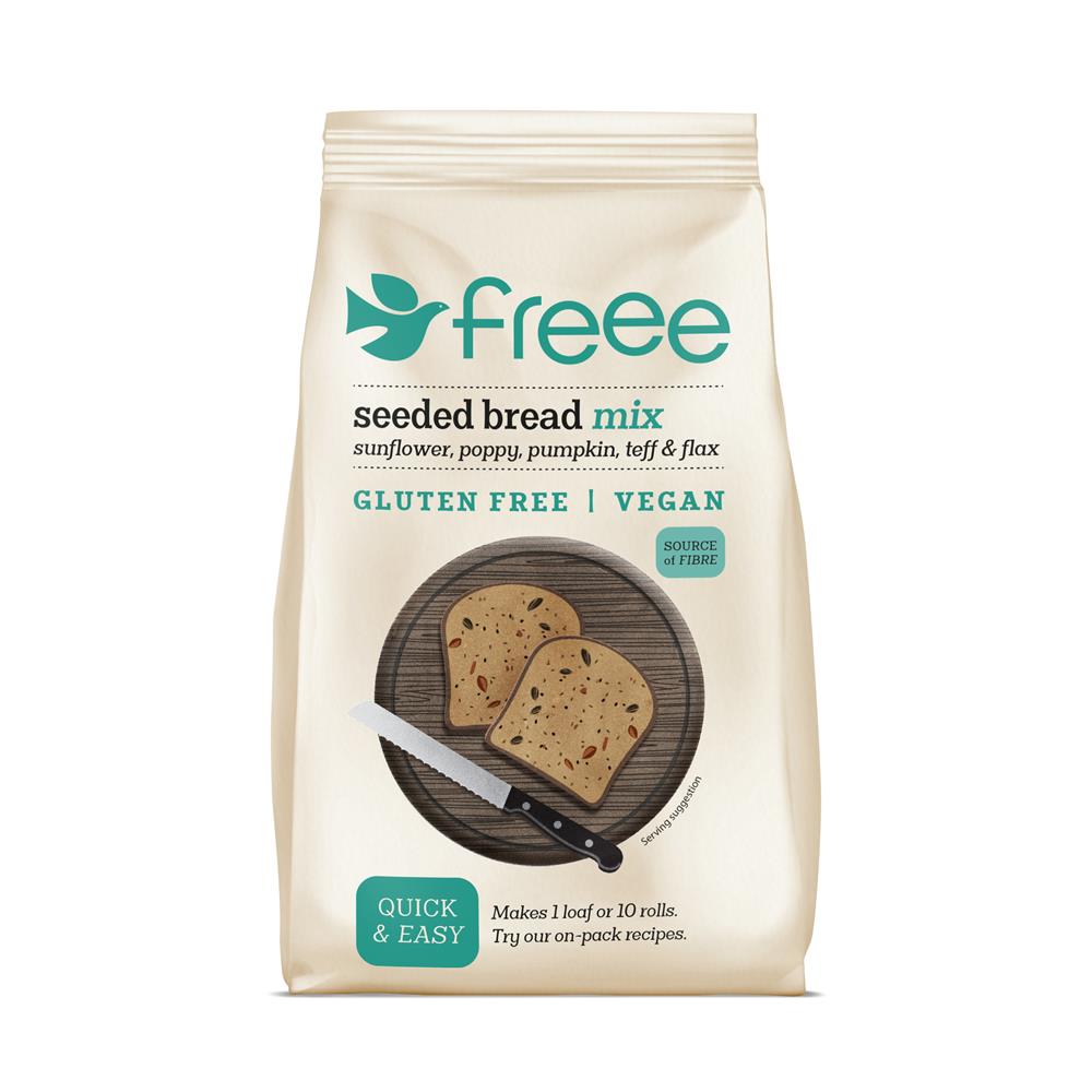 Doves Farm_Gluten Free Seeded Bread Mix. Makes 1 Loaf or 10 Rolls. 500g