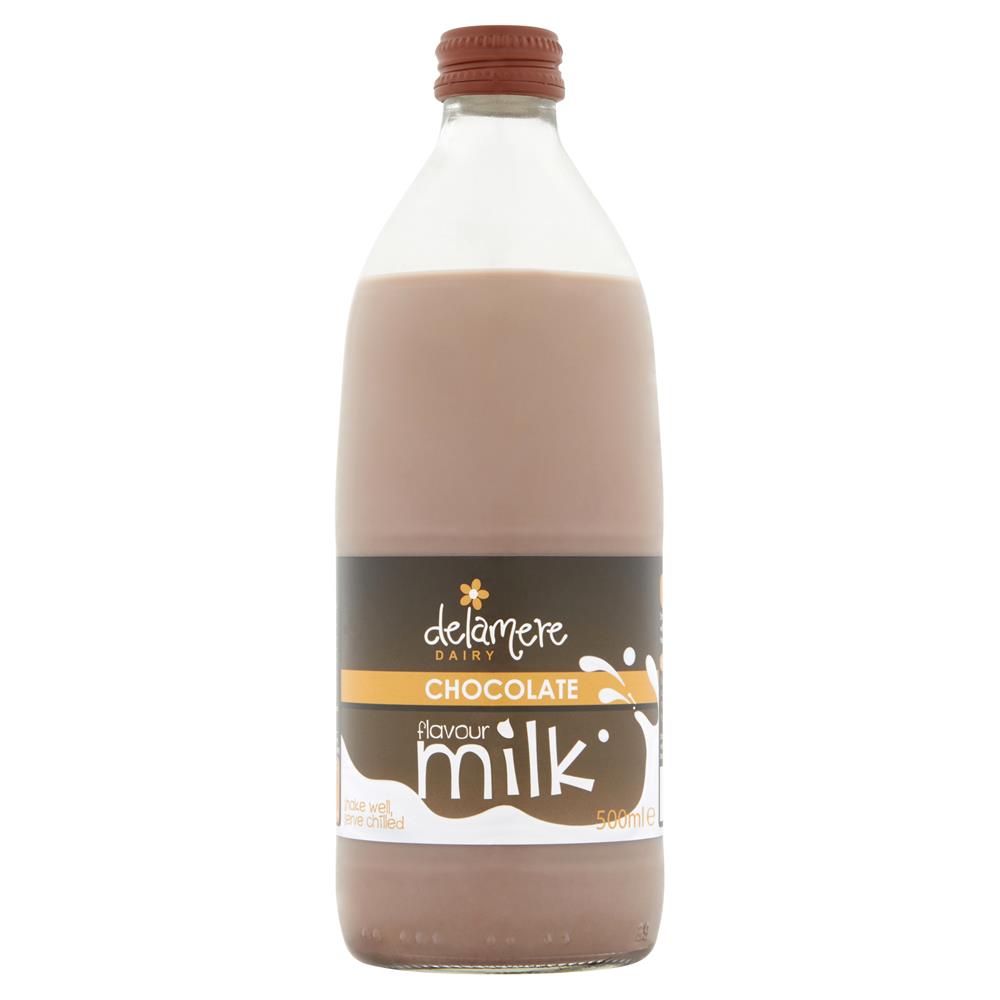 Delamere Dairy_Chocolate Flavoured Cows Milk 500ml-pack of 3