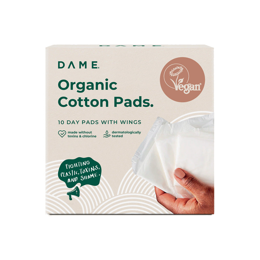 Dame_Disposable Organic Cotton Period Pad-pack of 2