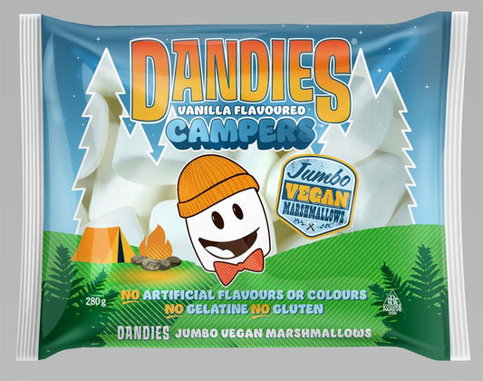 Dandies_Vanilla Jumbo Campers 280g-Pack of 10