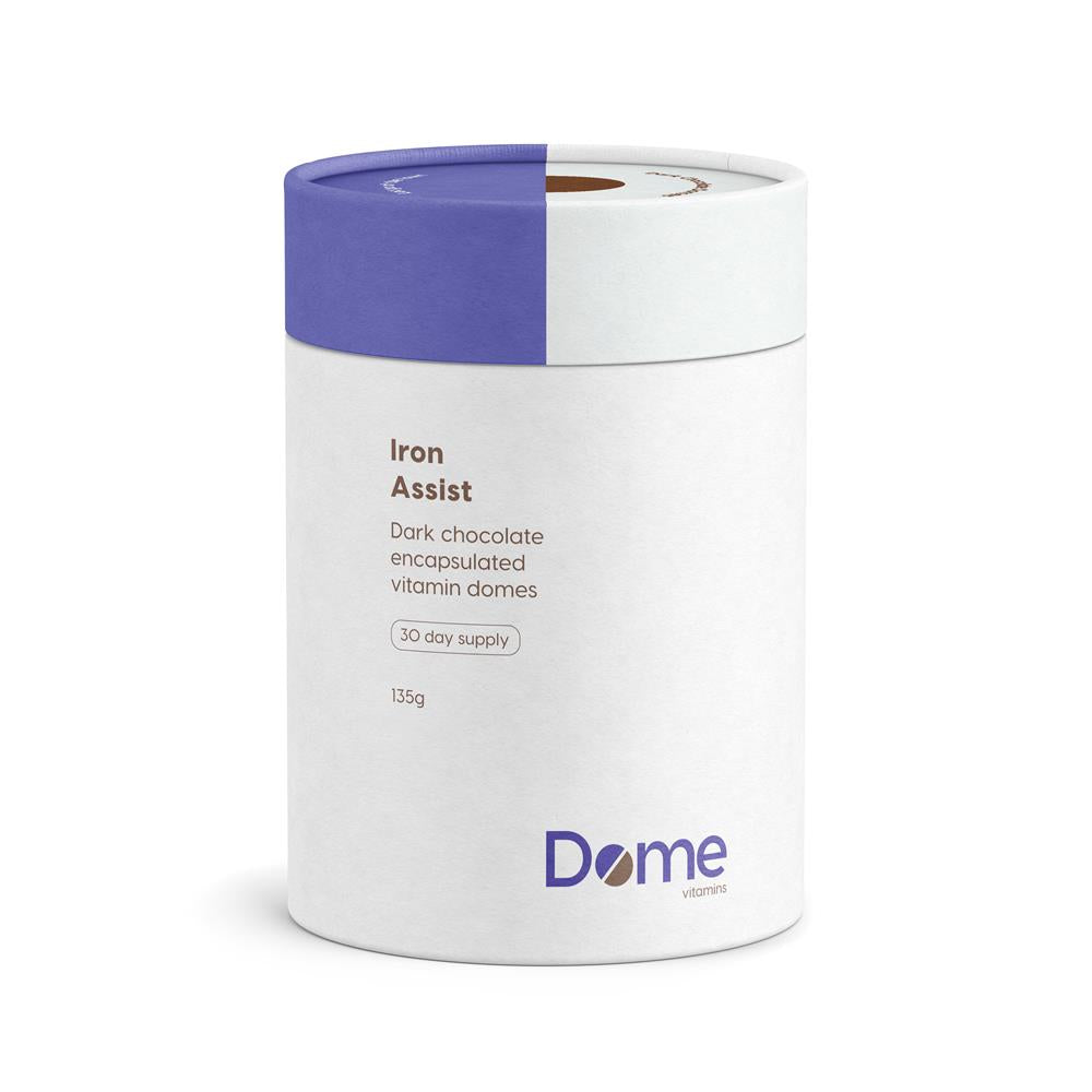 Dome Vitamins_Iron Assist Dark Chocolate 30 Dome Supplements