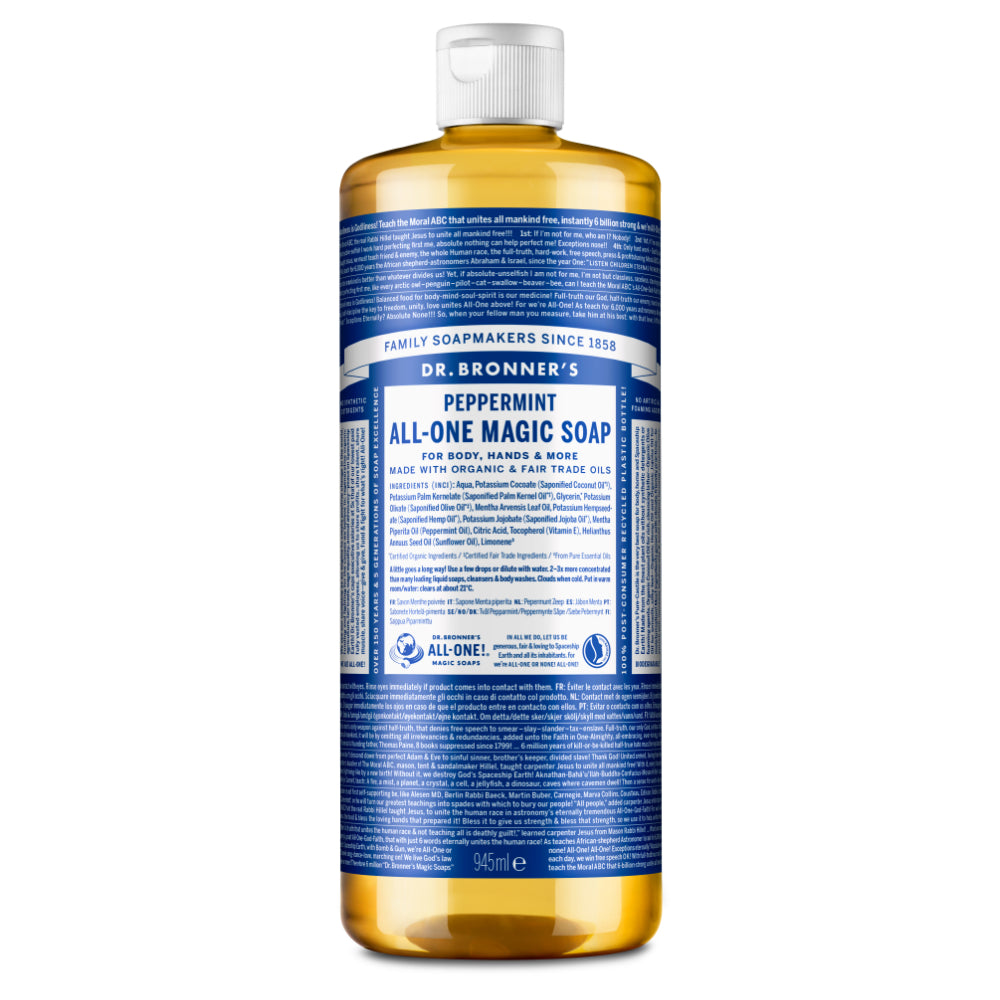 Dr Bronner_Org Peppermint All ONE Magic Liquid Soap 945 ml