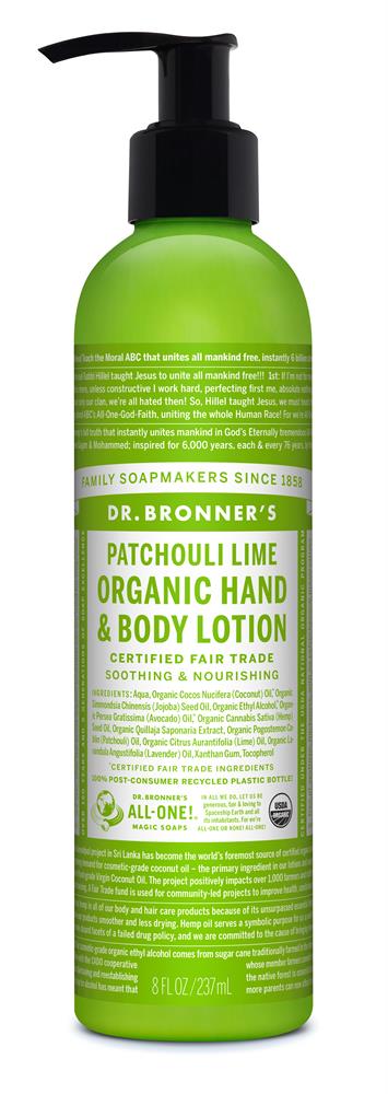 Dr Bronner_Org Patchouli Lime Lotion 236ml