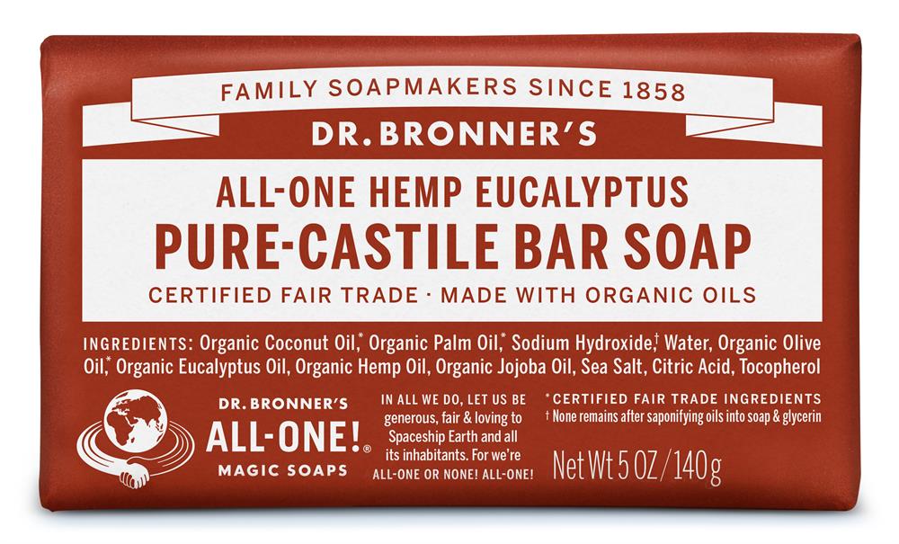 Dr Bronner_Org Eucalyptus Soap Bar 140g