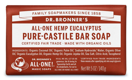 Dr Bronner_Org Eucalyptus Soap Bar 140g