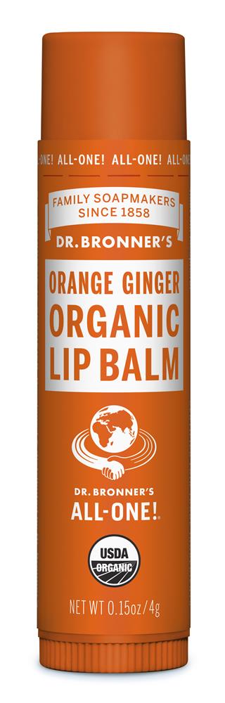 Dr Bronner_Lip Balm Orange Ginger 4g