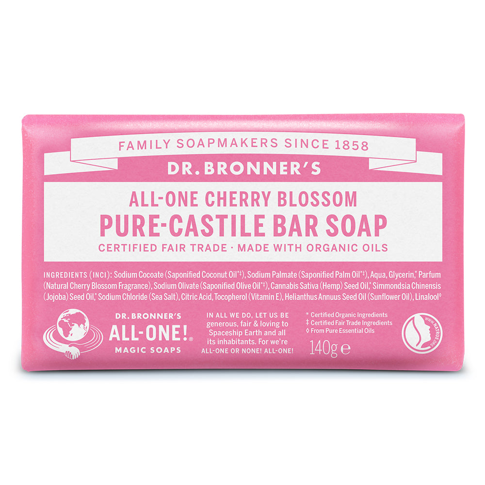 Dr Bronner_Organic Bar Soap Cherry Blossom 140g