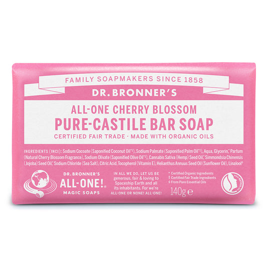 Dr Bronner_Organic Bar Soap Cherry Blossom 140g