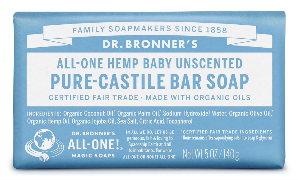 Dr Bronner_Organic Aloe Vera Baby Mild Soap Bar 140g