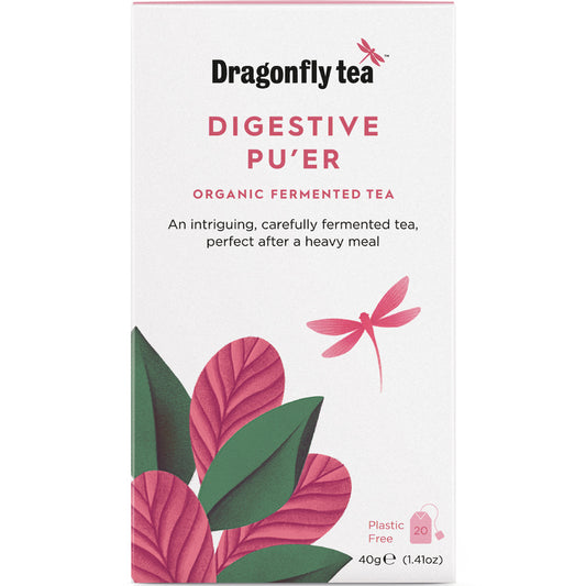 Dragonfly Tea_Dragonfly Digestive Pu'er Organic Fermented Tea 20 bag