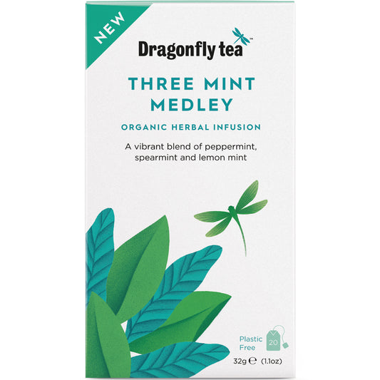 Dragonfly Tea_Dragonfly Three Mint Medley Organic Herbal Tea 20 bag