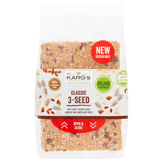 Dr Karg_Organic Classic 3-Seed Crispbread 200g-pack of 8