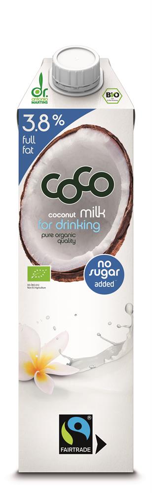 Dr Antonio Martins_20% OFF Organic Coconut Milk Drink 3.8% (Whole milk) 1L
