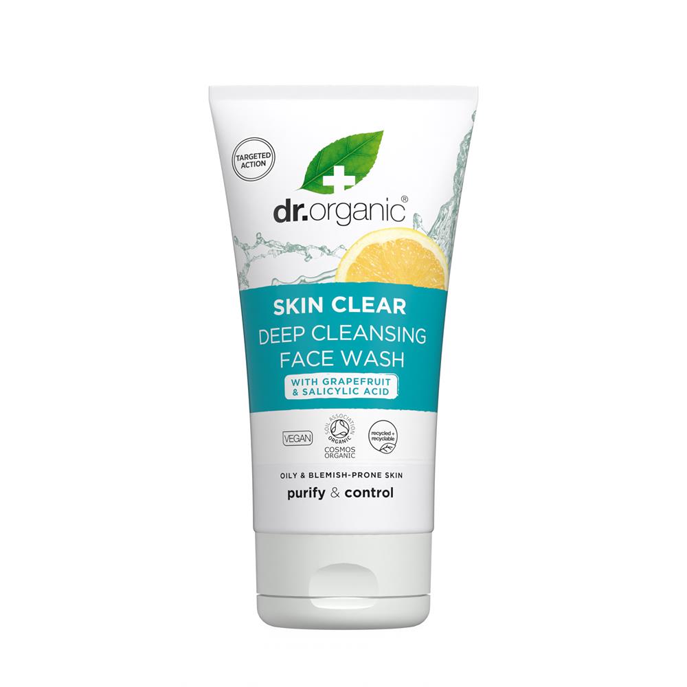 Dr Organic_Skin Clear Face Wash 125ml