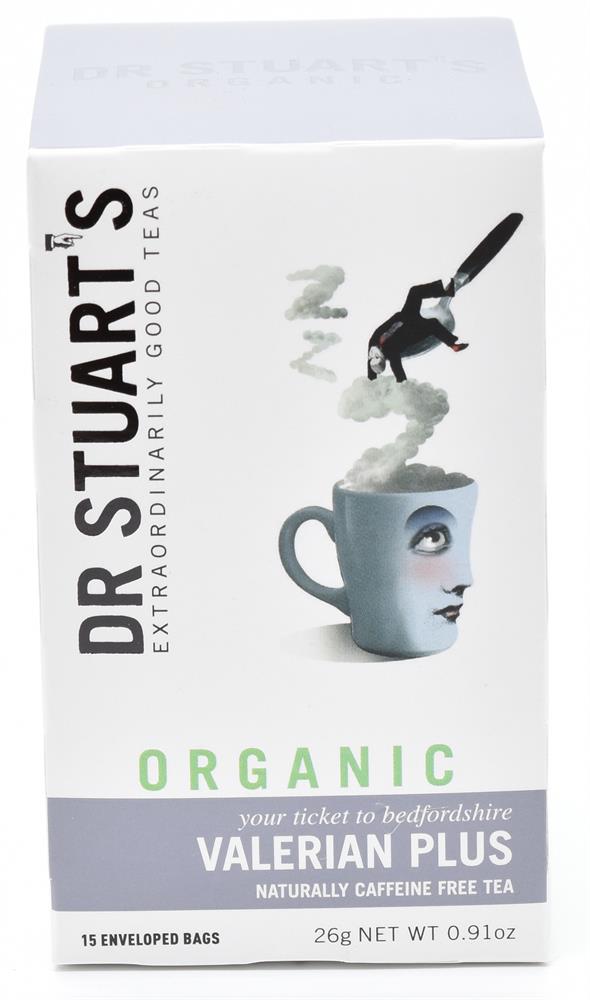 Dr Stuarts_Organic Valerian Plus Herbal Tea - 15 bags-pack of 4
